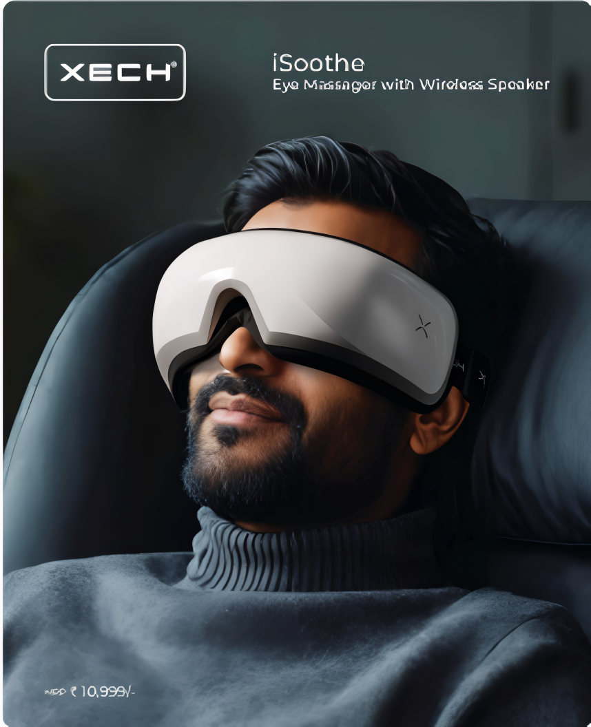 Xech Isoothe Eye Massager with wireless speaker